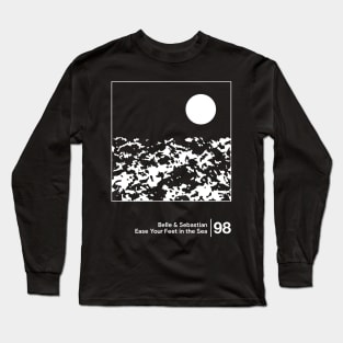 Ease Your Feet in the Sea / Minimal Style Artwork Design Long Sleeve T-Shirt